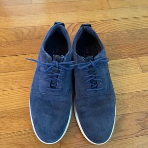 Cole Haan Grand Os Men’s Suede Navy Blue Loafers